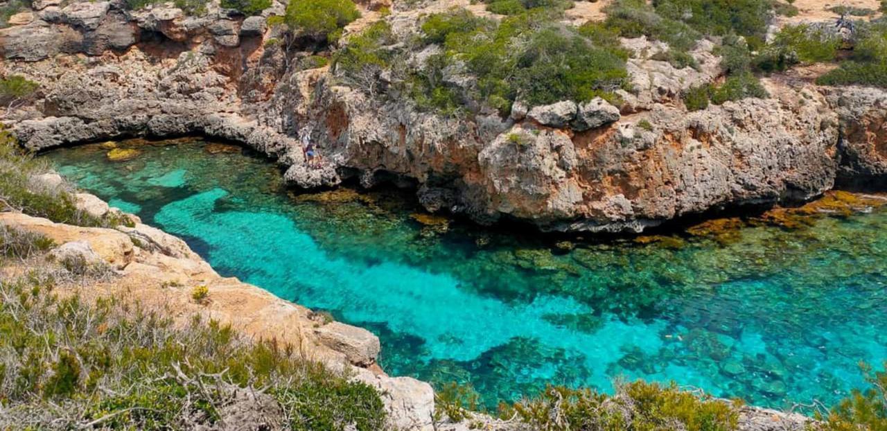 * Casa Del Diamante - Meer- Und Buchtblick Villa * Cala Pi  Exterior foto